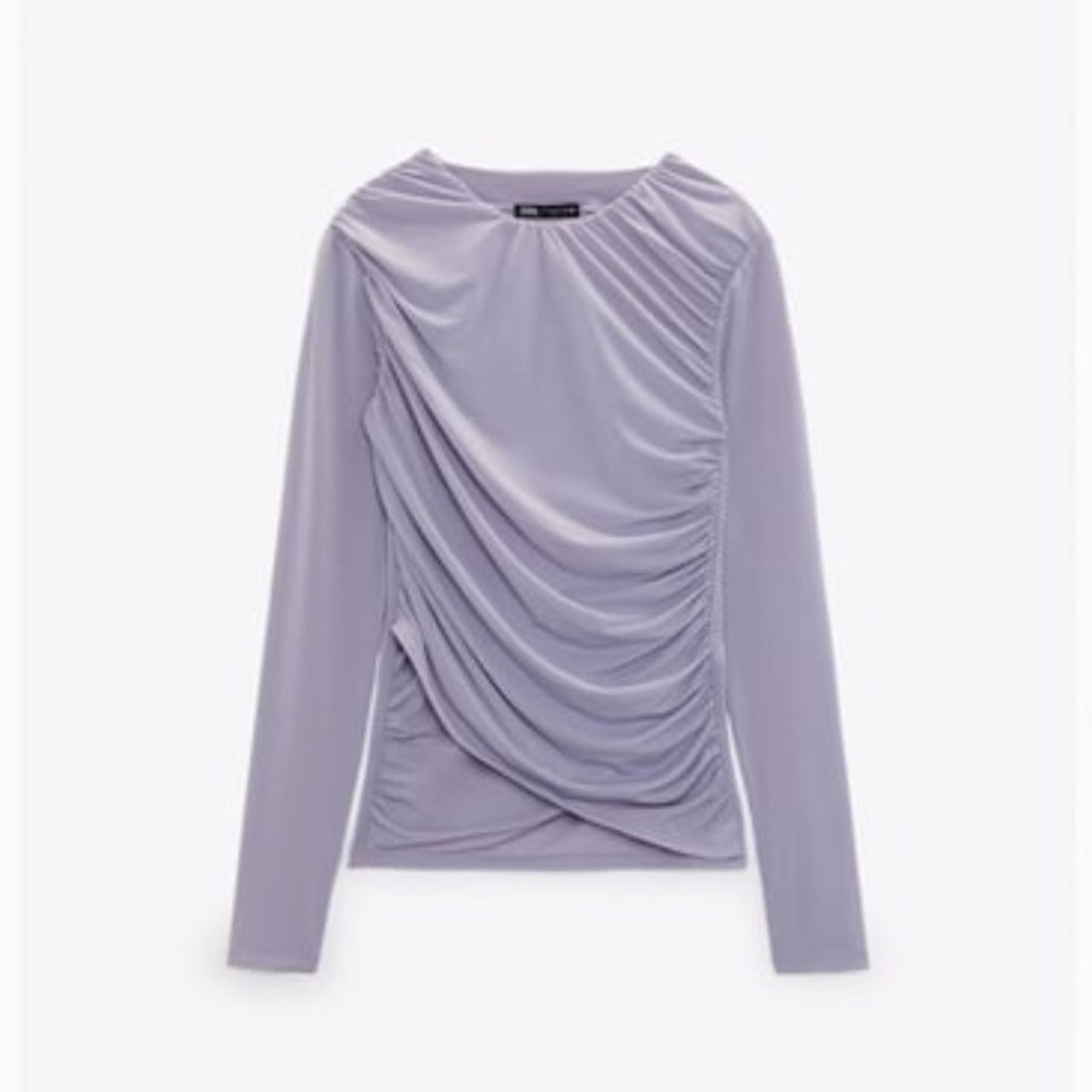 Zara Ruched Blouse - Picture 3 of 8